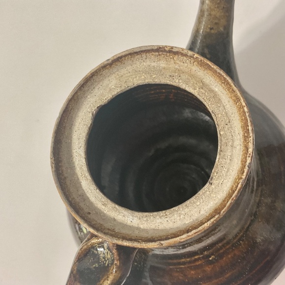 VTG Dark Brown Ceramic Clay Tea Pot - Picture 7 of 8